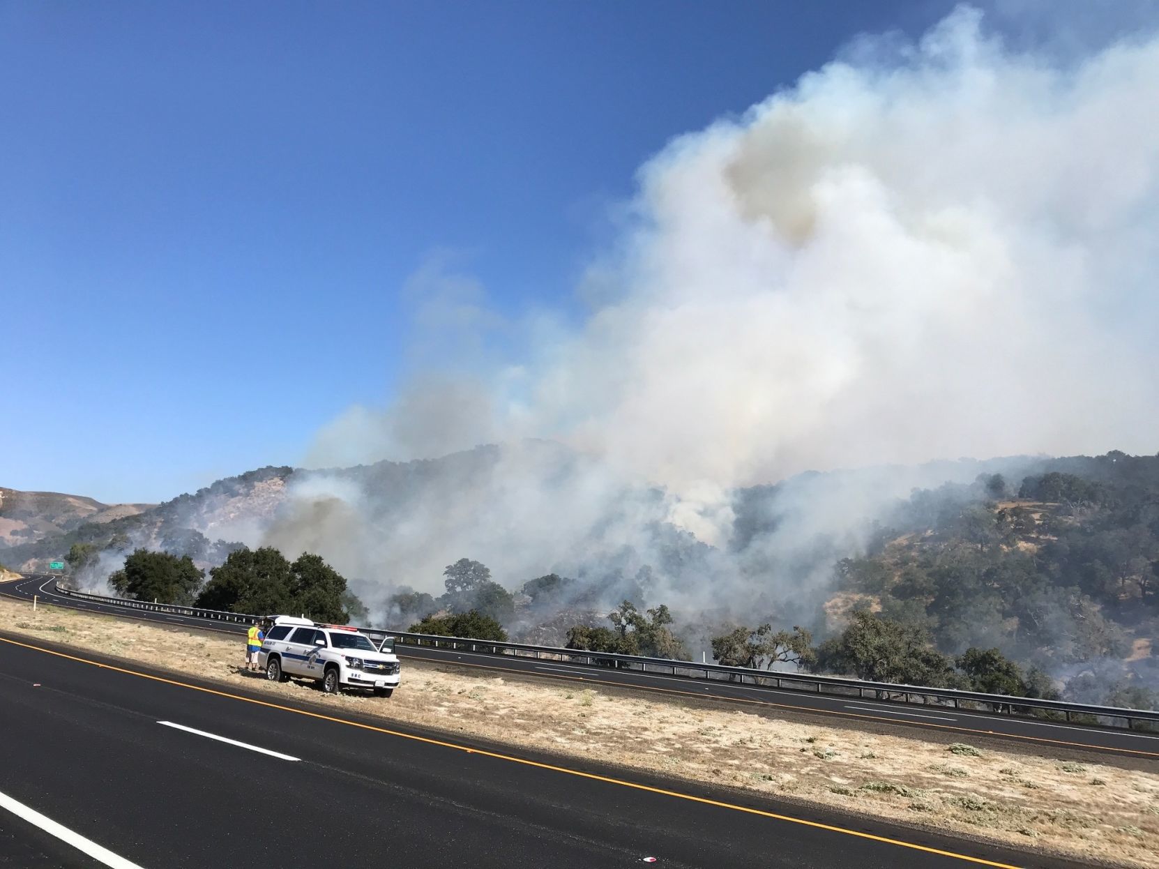 Highway 101 fire